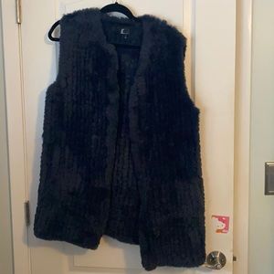 Faux fur vest